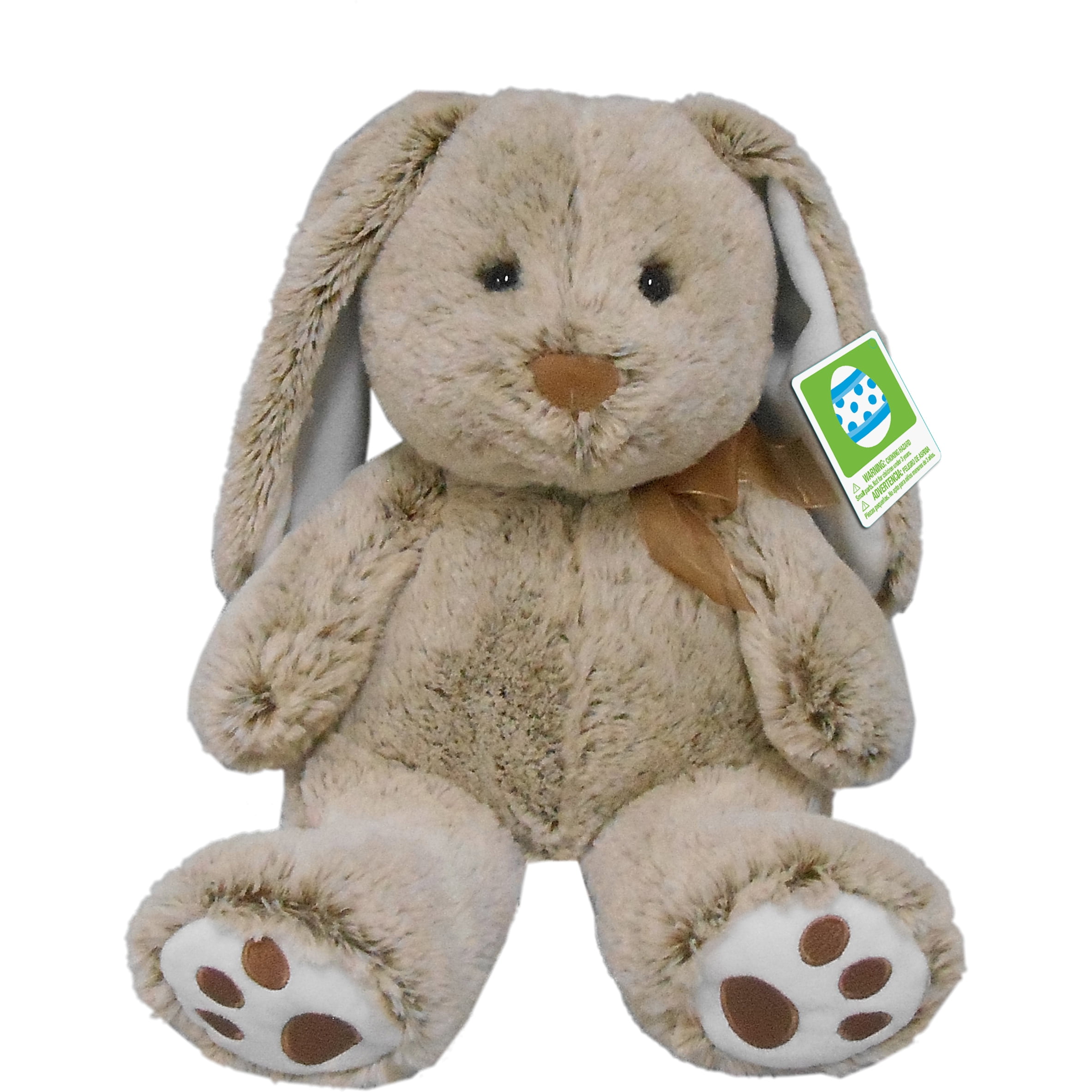 Easter 10.5" Brown Bunny Stuffed Animal - Walmart.com